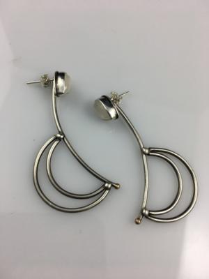 Moonstone Arch Earrings